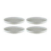 Luna Bonna dia.4" h:0.75" 4 oz. Round White Vitrified Bowl (Set of 4)
