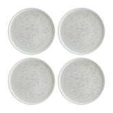 Bonna China Luna dia.8.75" Round White Porcelain Plate (Set of 4)