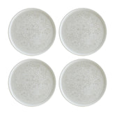 Luna Bonna dia.8.75" Round White Vitrified Plate (Set of 4)