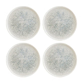 Bonna China Luna Ocean dia.6.25"  Round Blue Porcelain Plate (Set of 4)