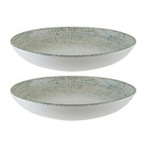 Bonna China Sway dia.10" h:2" 44 oz. Round Decorated Porcelain Bowl (Set of 2)