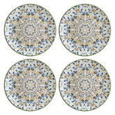 Tenango dia.12" Round Decorated Vitrified Plate (Set of 4)
