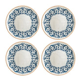 Viento dia.10.5" Round Decorated Vitrified Plate (Set of 4)