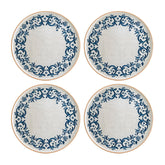 Bonna China Viento dia.8.75" Round Decorated Porcelain Plate (Set of 4)