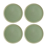 Sage dia.6.25" Round Green Vitrified Plate (Set of 4)