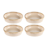 Bonna China Sand dia.4" h:1" 1 oz. Round Beige Porcelain Bowl (Set of 4)