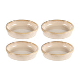 Sand dia.4" h:1" 1 oz. Round Beige Vitrified Bowl (Set of 4)