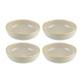 Sand dia.5.5" h:2" 15 oz. Round Beige Vitrified Bowl (Set of 4)