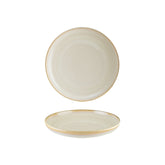 Bonna China Sand dia.9.75" h:2" Round Beige Porcelain Deep Plate