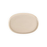 Sand 13" x 9" x h:0.75" Oval Beige Vitrified Platter (1 each)