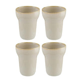 Bonna China Sand dia.3.75" h:4.75" 12 oz. Round Beige Porcelain Mug (Set of 4)