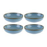 Bonna China Sky dia.4" h:0.75" 4 oz. Round Blue Porcelain Bowl (Set of 4)