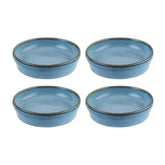 Sky dia.4" h:1" 1 oz. Round Blue Vitrified Bowl (Set of 4)