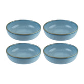 Sky dia.5.5" h:2" 15 oz. Round Blue Vitrified Bowl (Set of 4)