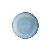 Sky dia.10.75" h:2.25" Round Blue Vitrified Deep Plate (1 each)