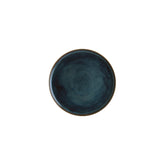 Sphere Ocean dia.8.75" Round Blue Vitrified Plate (1 each)
