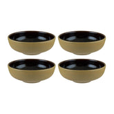 Sphere Earth dia.5.5" h:2" 15 oz. Round Brown Vitrified Bowl (Set of 4)