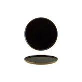 Bonna China Sphere Ocean dia.8.5" Round Black Porcelain Plate