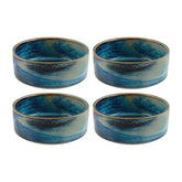 Sapphire dia.5.25" h:2" 15 oz. Round Blue Vitrified Bowl (Set of 4)