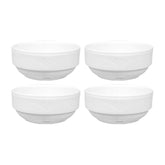Saturn dia.3" h:1.25" 3 oz. Round White Porcelain Bowl (Set of 4)