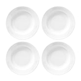 Saturn dia.8.5" h:1.25" 8 oz. Round White Porcelain Bowl (Set of 4)
