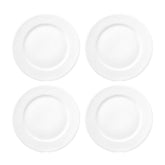 Saturn dia.10" Round White Porcelain Plate (Set of 4)