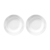 Saturn dia.11.75" h:2" 22 oz. Round White Porcelain Bowl (Set of 2)