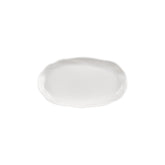 Amorf 11.5" x 6.5" Organic Warm White Vitrified Plate (Set of 6)
