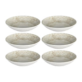 Antico dia.9" h:1.75" 34 oz. Round Brown Vitrified Deep Plate (Set of 6)