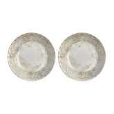 Antico dia.9.75" h:0" 44 oz. Round Brown Vitrified Deep Plate (Set of 2)