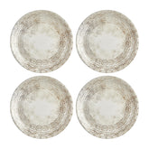 Antico dia.6.75" Round Brown Vitrified Plate (Set of 4)