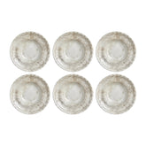 Antico dia.9.75" h:2.25" 14 oz. Round Brown Vitrified Deep Plate (Set of 6)