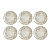 Antico dia.9.75" Round Brown Vitrified Plate (Set of 6)