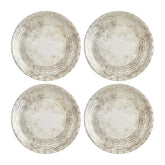 Antico dia.10.75" Round Brown Vitrified Plate (Set of 4)