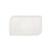 Gourmet 13.75" x 6.25" x h:0" Rectangular Warm White Vitrified Platter (1 each)
