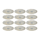 Azora dia.7.5" Round Decorated Vitrified Plate (Set of 12)