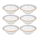 Edera dia.6.25" h:2.25" 17 oz. Round Blue Vitrified Bowl (Set of 6)