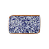 Edera Cobalt 13.75" x 6.25" x h:0" Rectangular Blue Vitrified Platter (1 each)