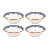 Edera Cobalt dia.7" h:2.5" 22 oz. Round Blue Vitrified Bowl (Set of 4)