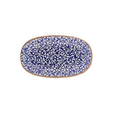 Edera Cobalt 13.5" x 8" x h:0" Oval Blue Vitrified Platter (1 each)