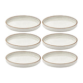 Dust dia.10.75" Round Beige Vitrified Plate (Set of 6)