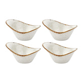 Dust 4.25" x 3.25" x h:0" 2 oz. Organic Beige Vitrified Bowl (Set of 4)