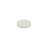 Dust 6" x 3.5" x h:0.75" Oval Beige Vitrified Platter (1 each)
