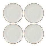 Dust dia.8.25" Round Beige Vitrified Plate (Set of 4)