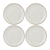 Dust dia.9.75" Round Beige Vitrified Plate (Set of 4)
