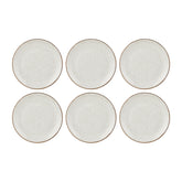 Dust dia.11.75" Round Beige Vitrified Plate (Set of 6)