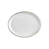 Dust 14.25" x 11" x h:1.25" Oval Beige Vitrified Platter (1 each)