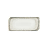 Ephyra 13.75" x 6.25" x h:0" Rectangular Gray Vitrified Platter (1 each)