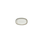 Ephyra 6" x 3.5" x h:0.75" Oval Gray Vitrified Platter (1 each)