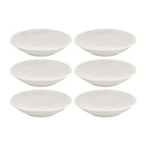 Gourmet dia.9" h:1.75" 34 oz. Round Warm White Vitrified Deep Plate (Set of 6)